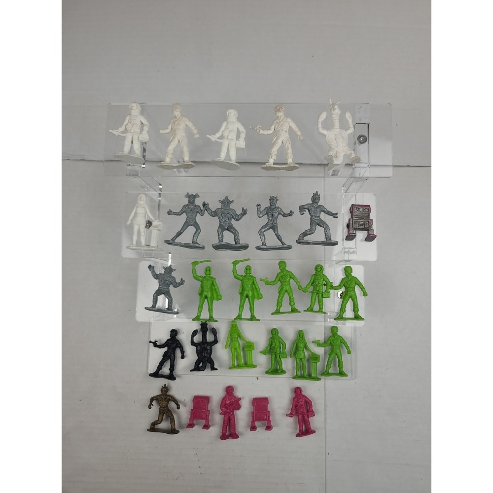 Vtg. 1970's‎ Galaxy Laser Team figures TIM MEE Toys Lot Pink Green White Silver